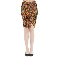 C 7 Midi Wrap Pencil Skirt