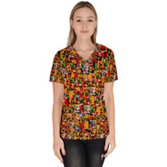 C 7 Women s V-neck Scrub Top by ArtworkByPatrick