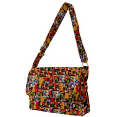 C 7 Full Print Messenger Bag by ArtworkByPatrick