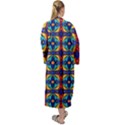 C 8 Maxi Tie Front Velour Kimono View2