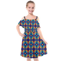 C 8 Kids  Cut Out Shoulders Chiffon Dress