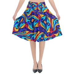 C 8 1 Flared Midi Skirt by ArtworkByPatrick