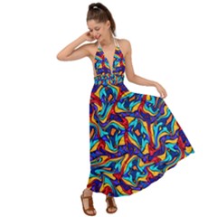 C 8 1 Backless Maxi Beach Dress by ArtworkByPatrick