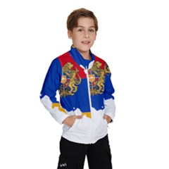 Borders Country Flag Geography Map Kids  Windbreaker by Sapixe