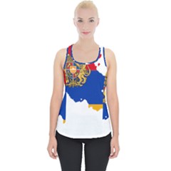 Borders Country Flag Geography Map Piece Up Tank Top by Sapixe