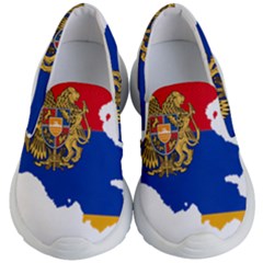 Borders Country Flag Geography Map Kids  Lightweight Slip Ons by Sapixe