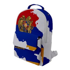 Borders Country Flag Geography Map Flap Pocket Backpack (large) by Sapixe