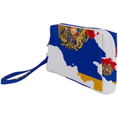 Borders Country Flag Geography Map Wristlet Pouch Bag (small)