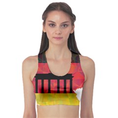 Republic Germany Deutschland Map Sports Bra by Sapixe