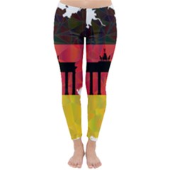 Republic Germany Deutschland Map Classic Winter Leggings by Sapixe