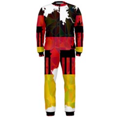 Republic Germany Deutschland Map Onepiece Jumpsuit (men)  by Sapixe