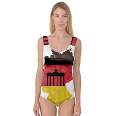 Republic Germany Deutschland Map Princess Tank Leotard  by Sapixe