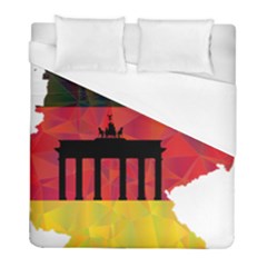 Republic Germany Deutschland Map Duvet Cover (full/ Double Size)