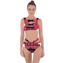 Republic Germany Deutschland Map Bandaged Up Bikini Set  by Sapixe