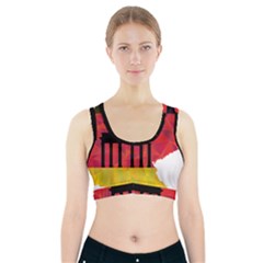 Republic Germany Deutschland Map Sports Bra With Pocket by Sapixe