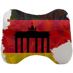 Republic Germany Deutschland Map Head Support Cushion by Sapixe