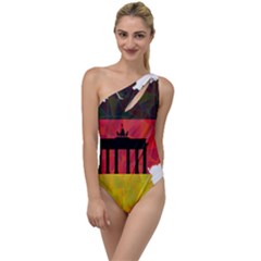 Republic Germany Deutschland Map To One Side Swimsuit by Sapixe