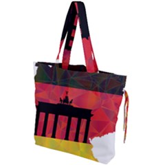 Republic Germany Deutschland Map Drawstring Tote Bag by Sapixe