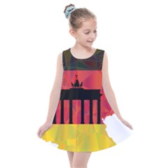 Republic Germany Deutschland Map Kids  Summer Dress by Sapixe