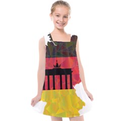 Republic Germany Deutschland Map Kids  Cross Back Dress by Sapixe