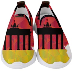 Republic Germany Deutschland Map Kids  Slip On Sneakers by Sapixe