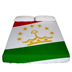 Flag Iran Tajikistan Afghanistan Fitted Sheet (queen Size) by Sapixe