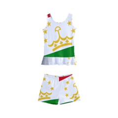 Flag Iran Tajikistan Afghanistan Kids  Boyleg Swimsuit by Sapixe