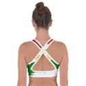 Flag Iran Tajikistan Afghanistan Cross Back Sports Bra View2