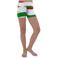 Flag Iran Tajikistan Afghanistan Kids  Lightweight Velour Yoga Shorts by Sapixe