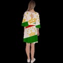 Flag Iran Tajikistan Afghanistan Velour Kimono Dress View4