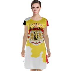 Belgium Country Europe Flag Cap Sleeve Nightdress by Sapixe