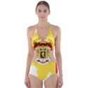 Belgium Country Europe Flag Cut-Out One Piece Swimsuit View1