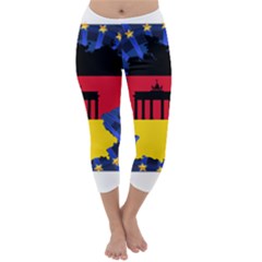 Republic Germany Deutschland Map Capri Winter Leggings  by Sapixe