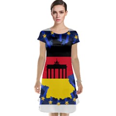 Republic Germany Deutschland Map Cap Sleeve Nightdress by Sapixe