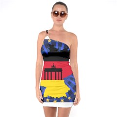 Republic Germany Deutschland Map One Soulder Bodycon Dress by Sapixe