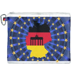 Republic Germany Deutschland Map Canvas Cosmetic Bag (xxxl)