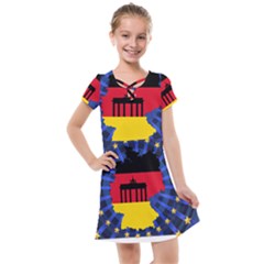 Republic Germany Deutschland Map Kids  Cross Web Dress by Sapixe