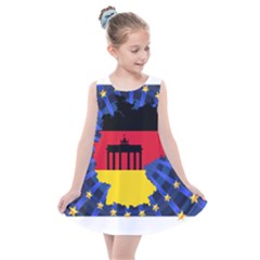 Republic Germany Deutschland Map Kids  Summer Dress by Sapixe