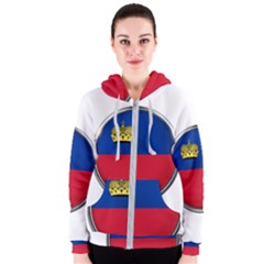 Lithuania Flag Country Symbol Women s Zipper Hoodie by Sapixe