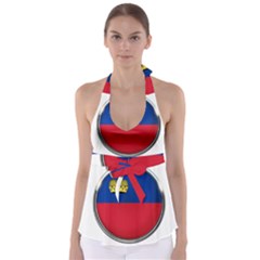 Lithuania Flag Country Symbol Babydoll Tankini Top by Sapixe