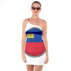 Lithuania Flag Country Symbol One Soulder Bodycon Dress by Sapixe