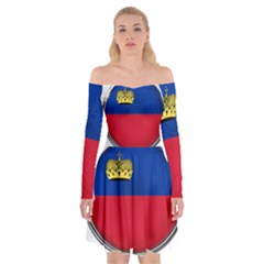 Lithuania Flag Country Symbol Off Shoulder Skater Dress by Sapixe