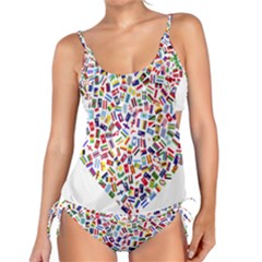 Heart Flags Countries United Unity Tankini Set by Sapixe