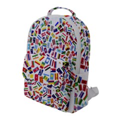 Heart Flags Countries United Unity Flap Pocket Backpack (large) by Sapixe