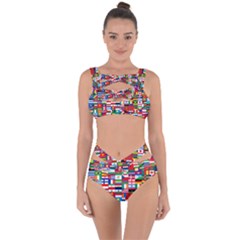 Flags Countries International Bandaged Up Bikini Set  by Sapixe