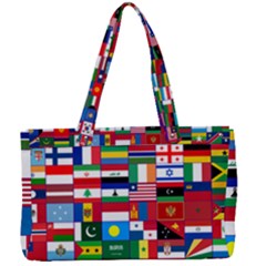 Flags Countries International Canvas Work Bag by Sapixe