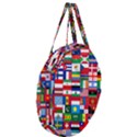 Flags Countries International Giant Round Zipper Tote View3