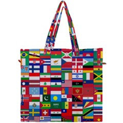 Flags Countries International Canvas Travel Bag by Sapixe