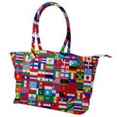 Flags Countries International Canvas Shoulder Bag by Sapixe