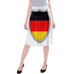 Flag German Germany Country Symbol Midi Beach Skirt by Sapixe